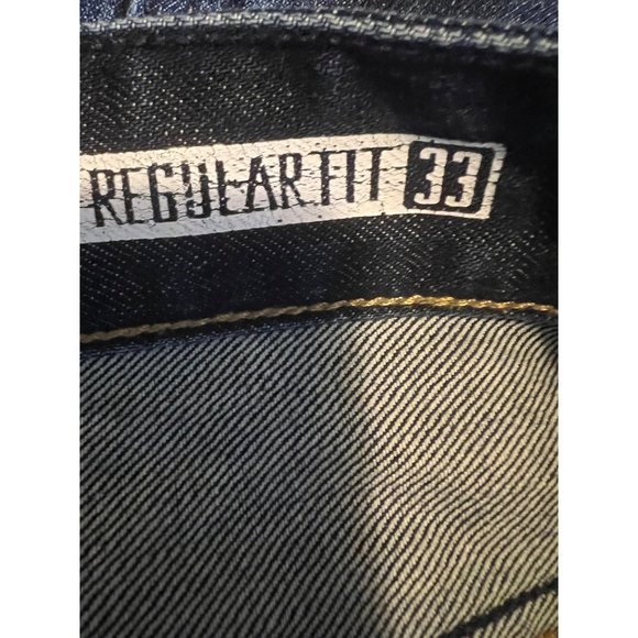 Replay Blue Jeans Mens 33 Regular Fit Straight Leg Mid Rise M9030.343701 - Picture 11 of 15